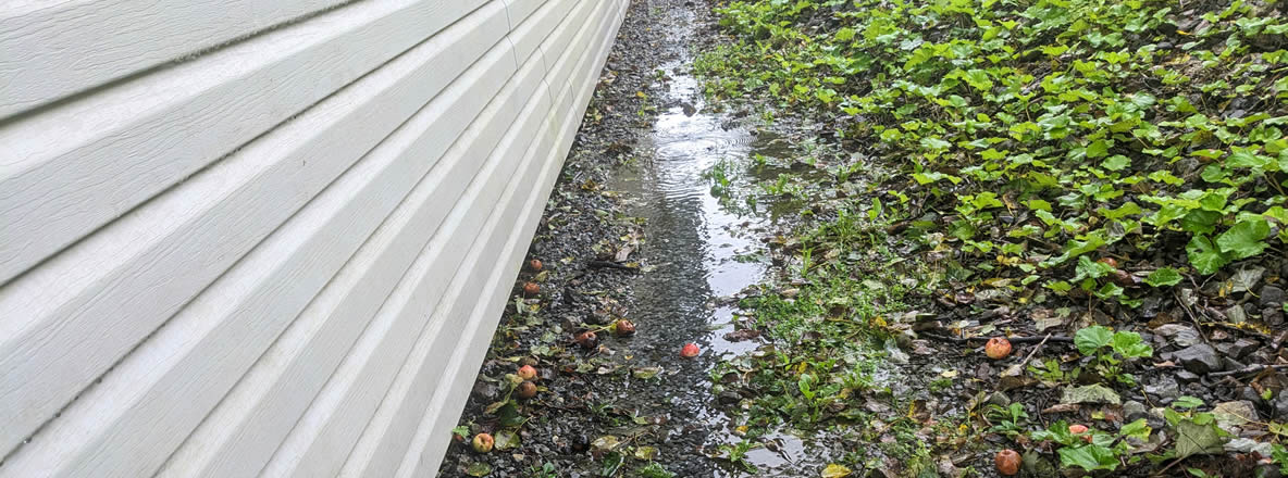 Leaking gutters cause home foundation problems