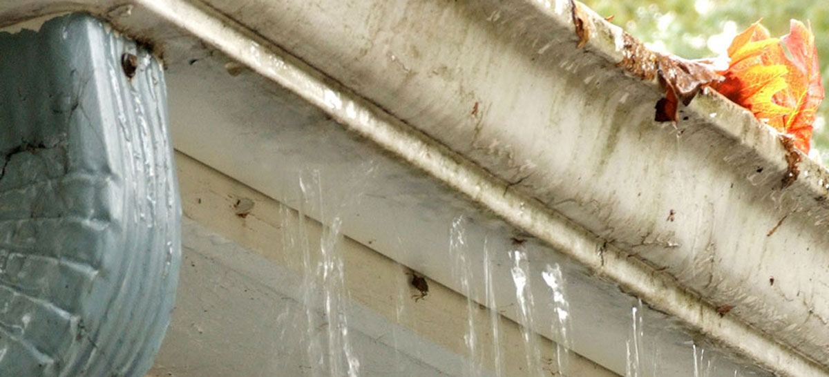 leaking gutter